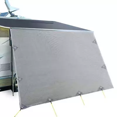 Caravan Privacy Screens Roll Out Awning 4.3X1.95M End Wall Side Sun Shade Screen • $75.99