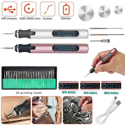 44PCS Cordless Electric Drill Grinder Engraving Pen Bit Rotary Tool Kit 3 Speeds • $55.44