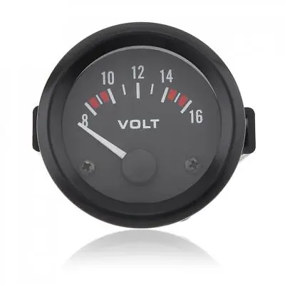 $10.33 • Buy 12V 2  52MM LED 8-16V Voltmeter Voltage Gauge Panel Meter For Car Motorcycle
