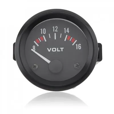 12V 2  52MM LED 8-16V Voltmeter Voltage Gauge Panel Meter For Car Motorcycle • $10.73