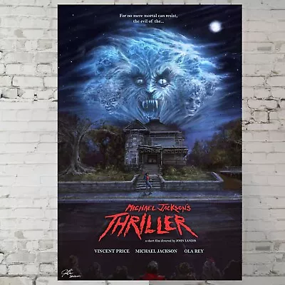 Michael Jackson Thriller Movie Poster Art Movie Music Poster - 11x17  Wall Art • $14.90