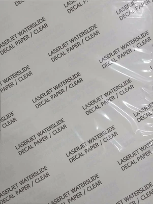 £22 • Buy Water Slide Decal Paper A4 LASER CLEAR Pack Of 16