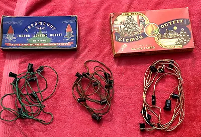 $4.99 • Buy RARE VINTAGE 1930s PARAMOUNT CHRISTMAS TREE LIGHT WIRES AND EMPTY BOXES