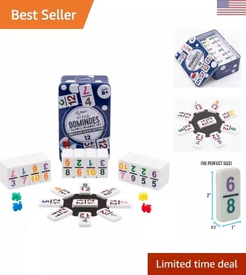 Comprehensive Mexican Train Game Set - 91 Classic Tiles 4 Trains In Tin • $39.99