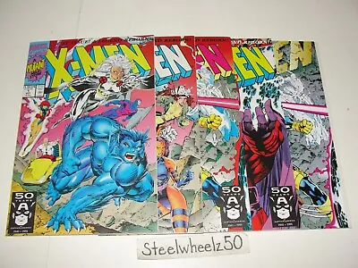 X-Men #1 5 Variant Comic Lot Marvel 1991 Connecting Gatefold Covers Jim Lee HTF • $39.99