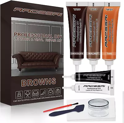 Brown Leather Repair Kits For Couches - Vinyl And Leather Repair Kit -Leather P • $23.22