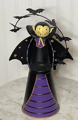 Partylite Count Dracula Batcula Vampire Bats Candle Holder Halloween • $47.60