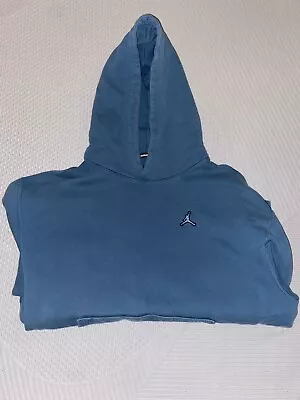 Jordan Mens Essentials Fleece Pullover Hoodie Rift Blue DA9818-415 Size XL • $20