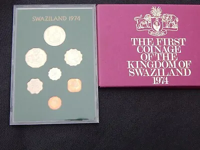 1974 Royal Mint First Coinage Kingdom Of Swaziland 7-coin Collection Set Mint • $15.79