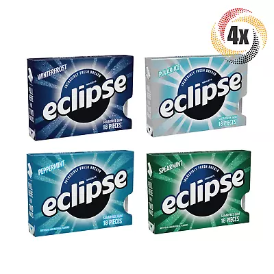 4x Eclipse Variety Pack Sugar Free Chewing Gum ( 18 Piece Packs ) Mix Flavors! • $13.80