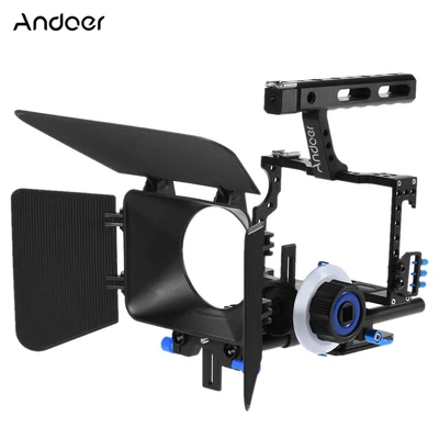 £126.38 • Buy DSLR Rig Video Camera Cage Follow  Handle Grip  Stabilizer Kit J0Q2