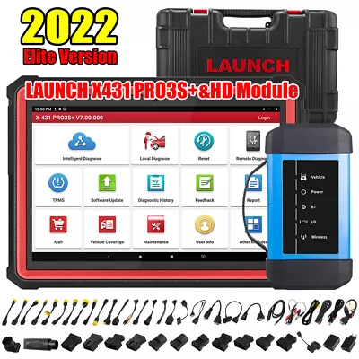 LAUNCH X431 PRO3S + HDIII V+ HD3 Heavy Duty Truck OBD Diagnostic Scanner Tool • $2099