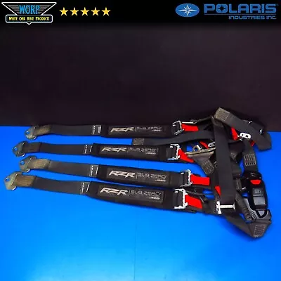 $180 • Buy POLARIS RZR SUB ZERO UTV PASSENGER Seat Belt 4 Point Click Harnesses Black 11C