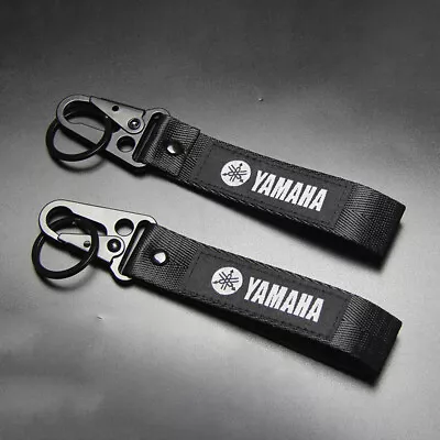 Yamaha Black MotoGP Keyring Motorcycle Bike Keychain Wrist Strap Car Gift AU • $12.98