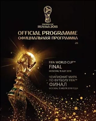 £12 • Buy * 2018 FIFA WORLD CUP FINAL OFFICIAL MATCH PROGRAMME - FRANCE V CROATIA *