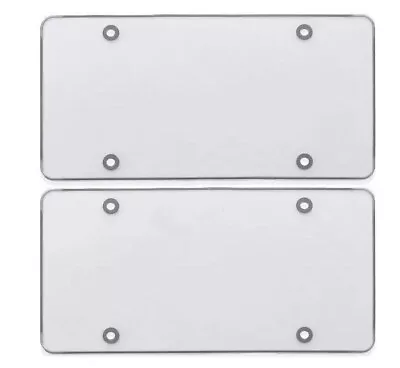 2x Car Flat License Plate Frame Cover Front Hood Rear Trunk Clear For Saab Smart • $25.99