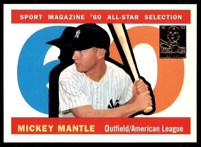1996 Topps Mickey Mantle Reprints Mickey Mantle Sporting News New York Yankees • $3.68
