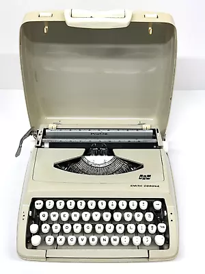 Vintage SMITH CORONA PROFILE Portable Subcompact Typewriter Made In England • $119.99