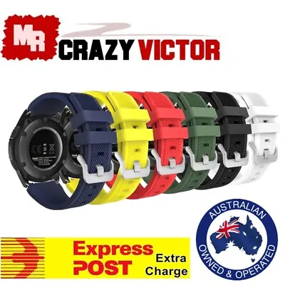 Silicone Band For Samsung Galaxy Watch 3 45mm/Gear S3 Frontier/Classic 46mm • $6.95