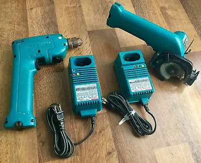 Makita Cordless 3-3/8  Circular Saw Drill Driver & Two (2) Chargers • $49.99