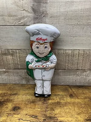 Vintage Kellogg's Cereal Advertising Collectible Tin Chef Figure Shaped • £6.64