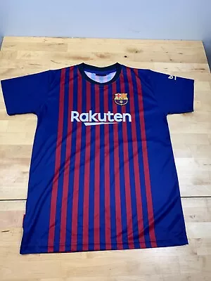 FC Barcelona #10 Messi Jersey Size 12 Rakutan Unicef Soccer Futbol #8537 • $4.88