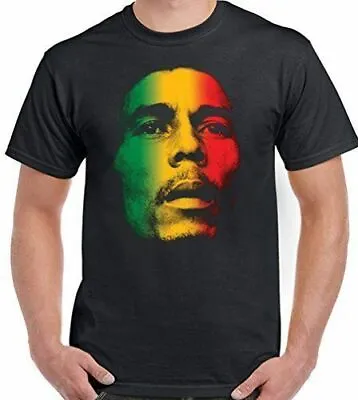 Regge T-Shirt Multi Coloured Face Mens Reggae Jamaica Rasta Unisex Tee Top  • £10.99