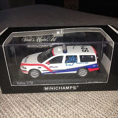 Minichamps Volvo V70 Police Geneve 1/43 Mib! Mint Boxed • £53.99