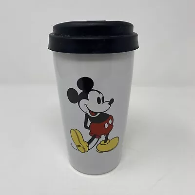 Disney Mickey Mouse Love Travel Ceramic Tumbler With Silicone Lid 12 Oz Mug Cup • $5.99