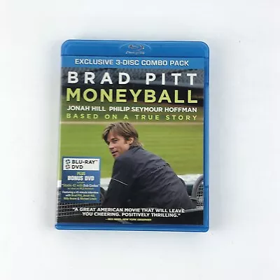 Moneyball: Brad Pitt [2011 3-Disc Blu-ray + DVD Combo] Excellent • $9.98