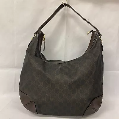 Auth Gucci Shoulder Bag HOBO GG Supreme Brown 309618 PVC From Japan 231212 • $99.74