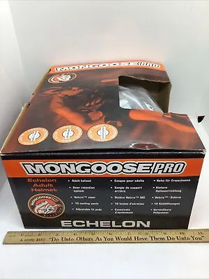 Mongoose Pro Echelon Helmet New In Box Adult Helmet Silver 1999 NOS • $49