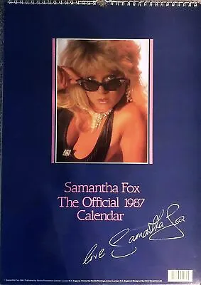£14.99 • Buy SAMANTHA FOX 1987  CALENDAR,  OFFICIAL,  Model, Singer,  Pop Music, Glamour