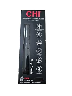  New   Chi Tourmaline Ceramic Series Styling Iron 1  W/ Thermal Mat Onyx  • $59.95