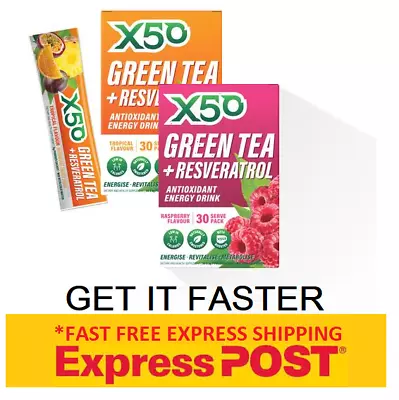 X50 Green Tea 60 Serves 2x30 Serve Twin Pack All Flavours Express • $999.99