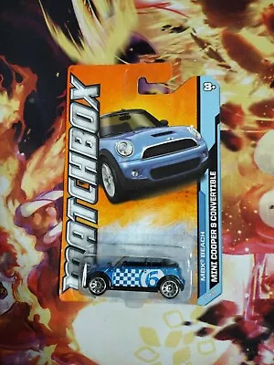 2012 Matchbox Beach Series Blue MINI COOPER S CONVERTIBLE 1/64 Diecast HTF Rare • $10.99