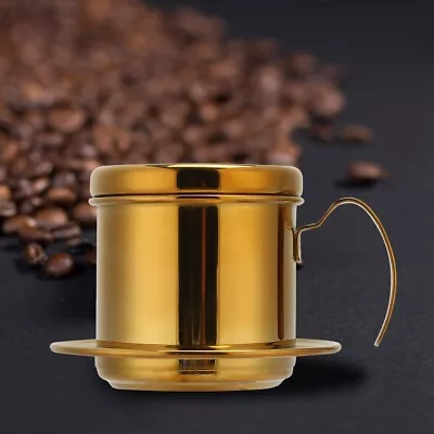 Stainless Steel Vietnamese Style Coffee Maker Pot Coffee Drip Brewer Home • $17.49