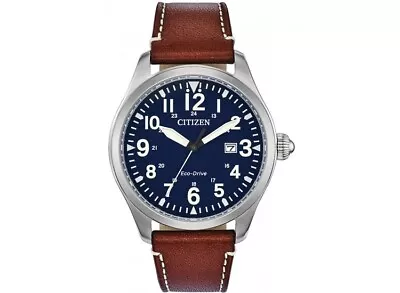 Citizen Men's Chandler Military Eco-Drive Blue Dial Watch - BM6838-17L NEW • $119.99