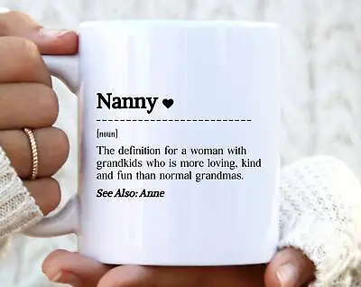 Nanny Mug. Personalised Grandmother Gift. Custom Grandma Mug. Gift For Nan. Mug • $26.99