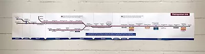 Metropolitan Line London Underground Car / Carriage Map / Pre 2010 / 'A' Stock • £25