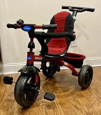 4-in-1 Kids Tricycle Baby Stroller W/ Adjustable Push Handle &Canopy • $99