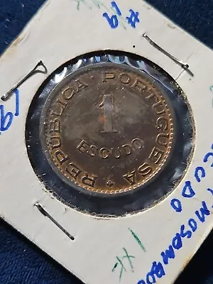 1974 Mozambique One Escudo Bronze Coin   • $3.99