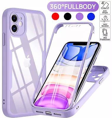 360 Full Body Case For IPhone 15 14 13 12 11 Pro Max Mini XR XS Max 7 8 Plus SE • £4.45