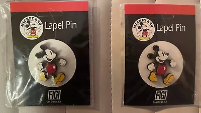 2 Mickey & CO Lapel Pins MICKEY MOUSE Disney Brooch Style 1998 • $15