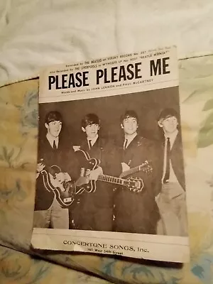 Beatles Please Please Me Vee Jay Records Original Sheet Music VJ • $45