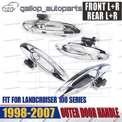 $73.25 • Buy Set FRONT + REAR Outer Door Handle For Toyota Landcruiser 100 Series 1998~2007