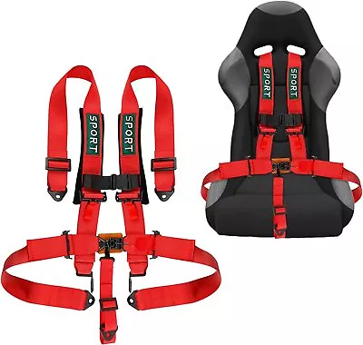 5-Point Safety Seat Belt Car Racing Harness W/3'' Pads Quick Release ATV GO Kart • $65.99