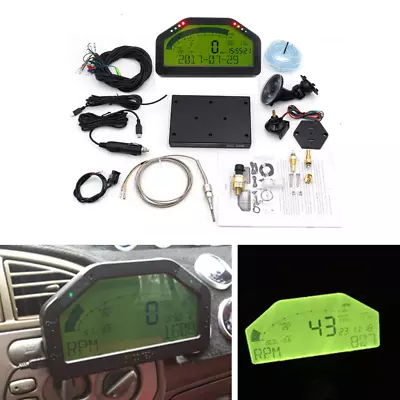 Car Race Dash Digital LCD Display Gauge Meter Bluetooth Full Sensor Set 9000RPM • $416.27