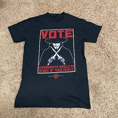 VOTE V For Vendetta Comic Book Movie Promo T-Shirt(see Details) ~1E • $8.95