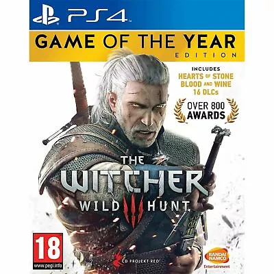 The Witcher 3 Wild Hunt Game Of The Year Edition PS4 Playstation 4 Brand New • $44